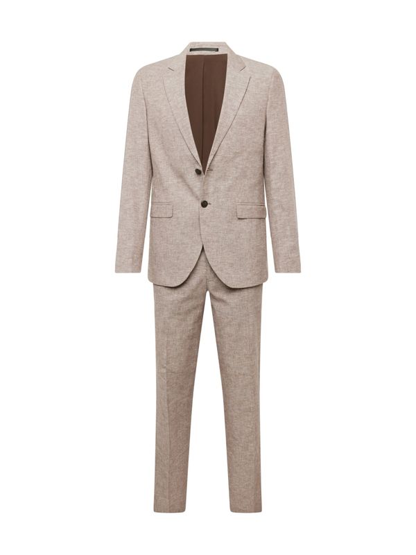 JACK & JONES JACK & JONES Odijelo 'RIVIERA'  svijetlobež / tamno smeđa