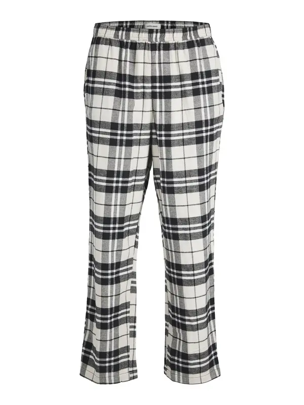 JACK & JONES JACK & JONES Pidžama hlače  bež / crna