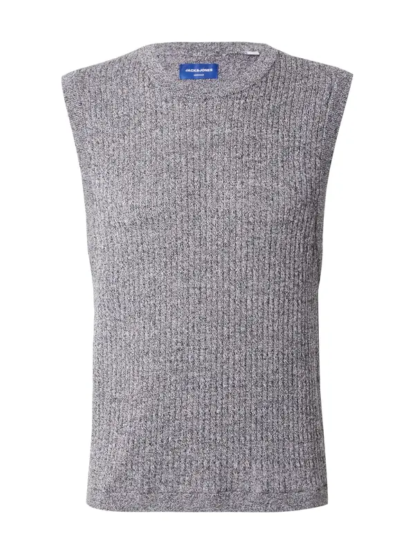 JACK & JONES JACK & JONES Pleteni prsluk 'JORDIA'  crna melange