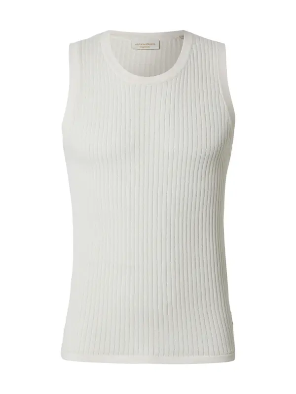 JACK & JONES JACK & JONES Pleteni prsluk 'JORMAINE'  bijela