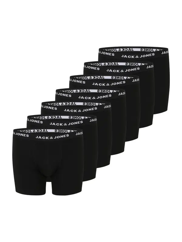 Jack & Jones Plus Jack & Jones Plus Bokserice  crna / bijela