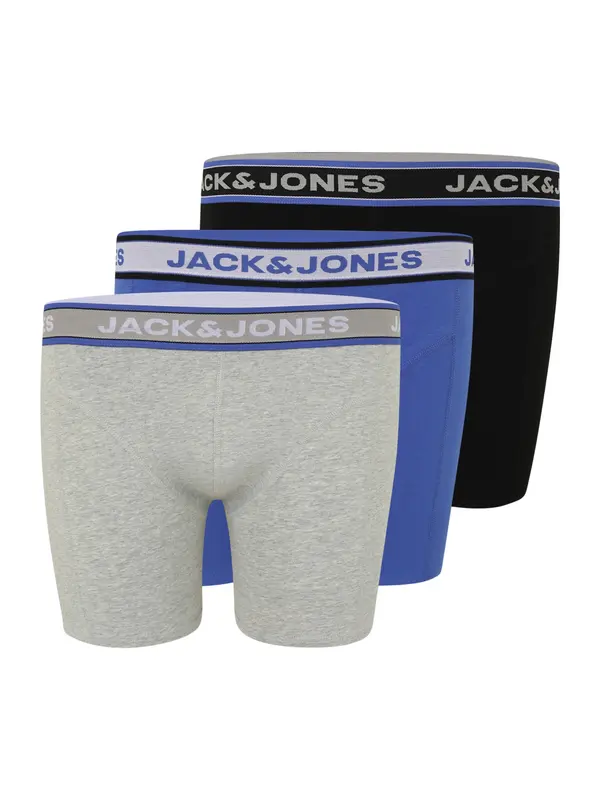 Jack & Jones Plus Jack & Jones Plus Bokserice 'JACCHRISTIAN'  plava / siva / crna
