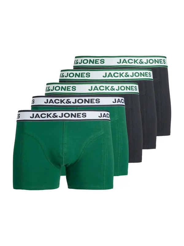 Jack & Jones Plus Jack & Jones Plus Bokserice 'JACNOLAN'  tamno zelena / crna