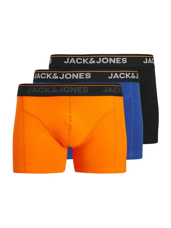 Jack & Jones Plus Jack & Jones Plus Bokserice 'JACTHEODORE'  plava / siva / narančasta / crna