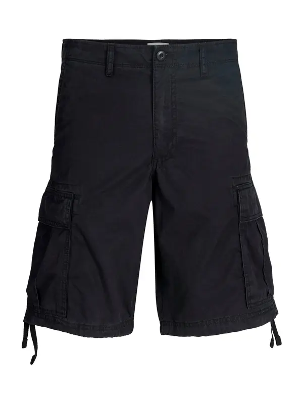 Jack & Jones Plus Jack & Jones Plus Cargo hlače 'JPSTCole Frank'  crna