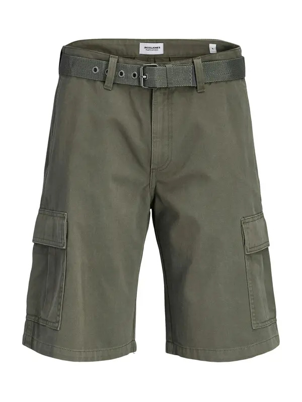 Jack & Jones Plus Jack & Jones Plus Cargo hlače 'JPSTCOLE HUDSON'  maslinasta