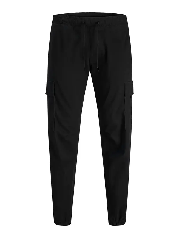 Jack & Jones Plus Jack & Jones Plus Cargo hlače 'JPStkane Dylan'  crna