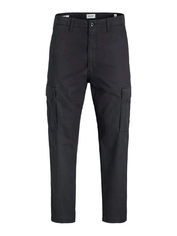 Jack & Jones Plus Jack & Jones Plus Cargo hlače 'JPSTKANE FRANK'  crna