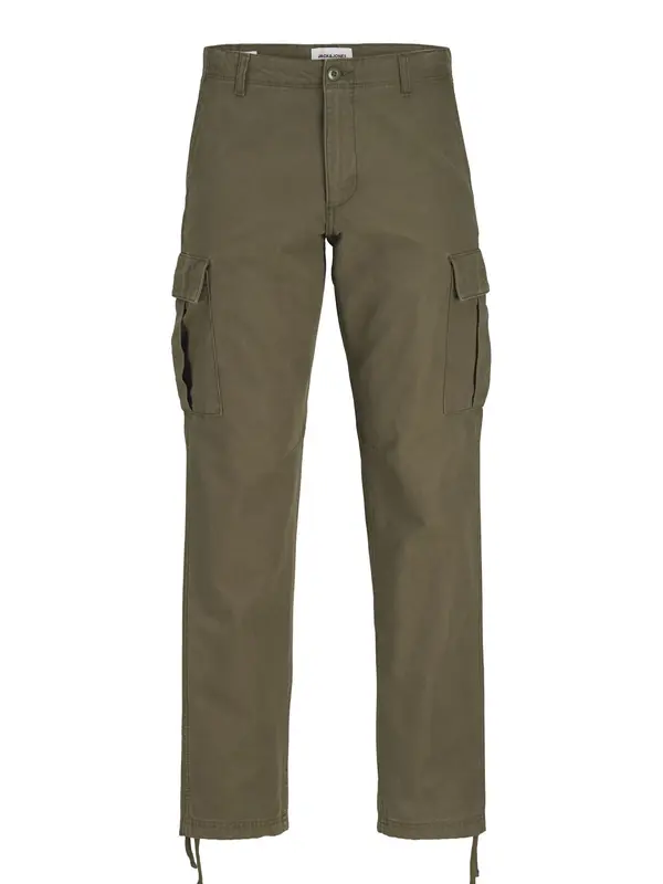 Jack & Jones Plus Jack & Jones Plus Cargo hlače 'JPSTKANE JJBARKLEY'  maslinasta