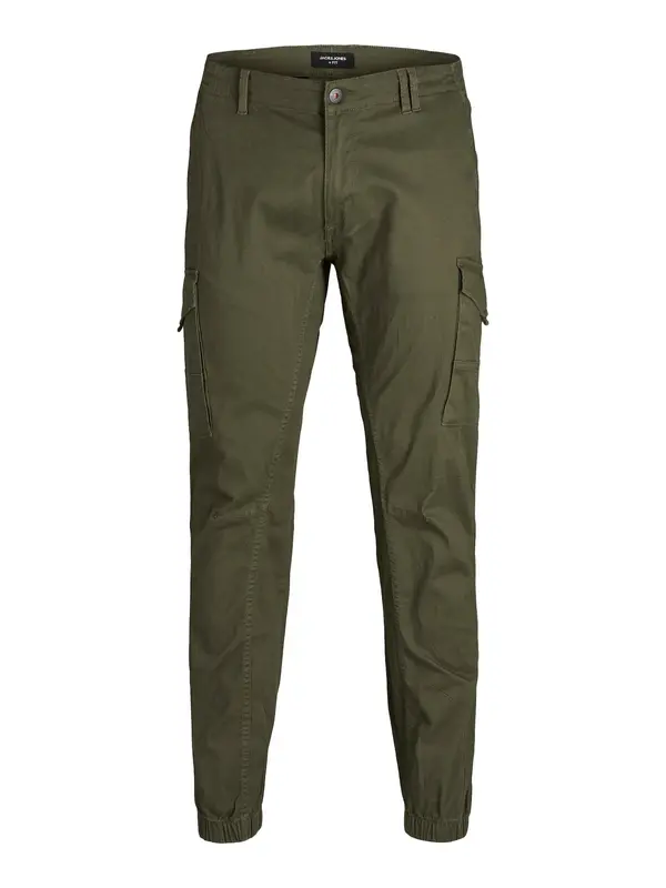 Jack & Jones Plus Jack & Jones Plus Cargo hlače 'Paul'  tamno zelena