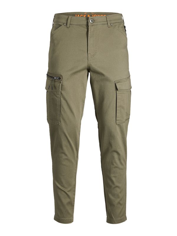 Jack & Jones Plus Jack & Jones Plus Cargo hlače 'STACE'  maslinasta