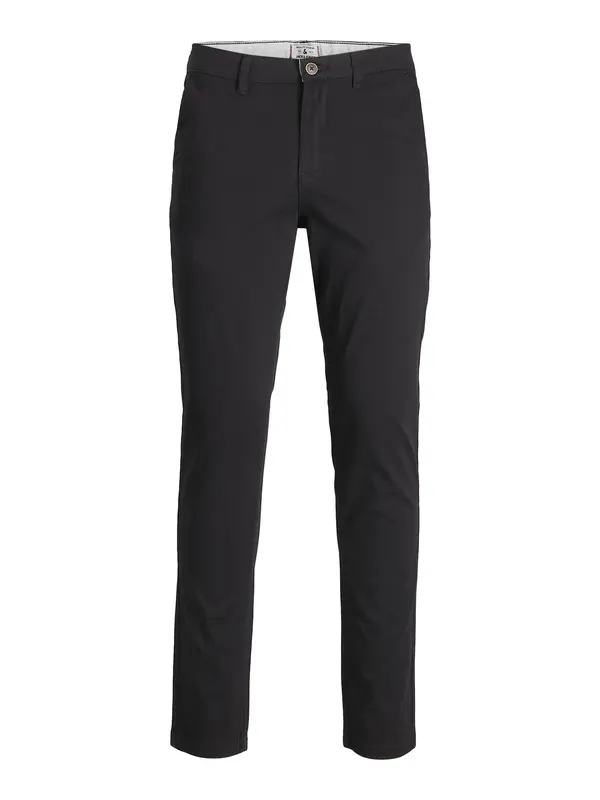 Jack & Jones Plus Jack & Jones Plus Chino hlače 'JPSTMarco JJDave'  crna / bijela