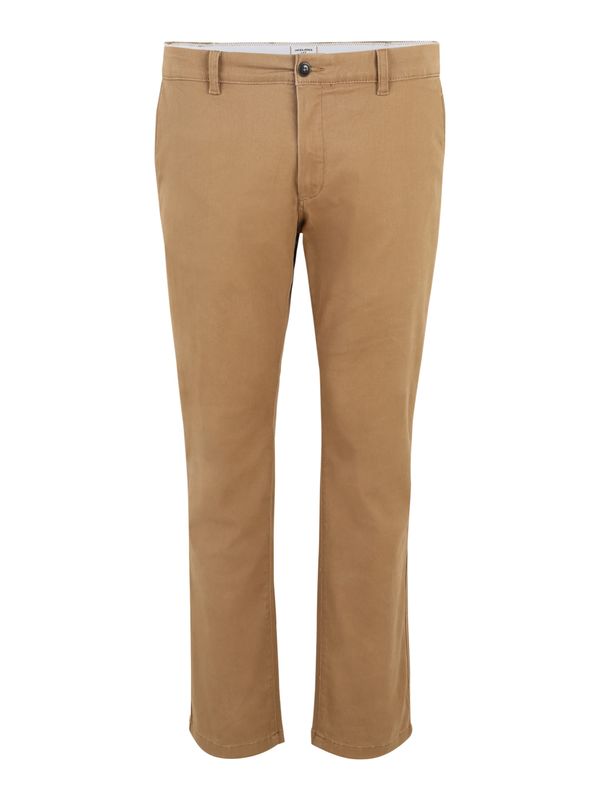 Jack & Jones Plus Jack & Jones Plus Chino hlače 'Marco Dave'  zeleno smeđa