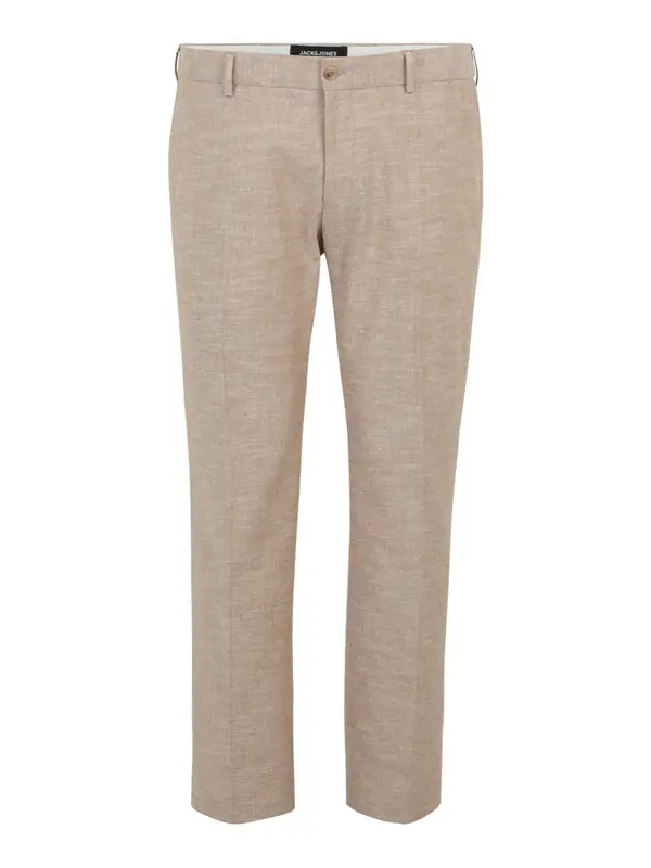 Jack & Jones Plus Jack & Jones Plus Hlače s naborima  bež melange
