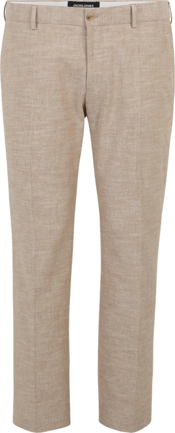 Jack & Jones Plus Jack & Jones Plus Hlače s naborima  bež melange