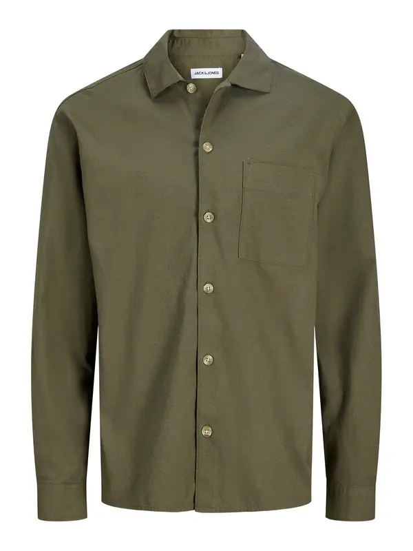 Jack & Jones Plus Jack & Jones Plus Košulja 'JJETRISTAN'  maslinasta