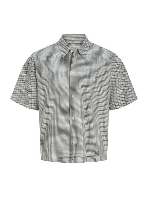 Jack & Jones Plus Jack & Jones Plus Košulja 'JORSAVONA'  tamno crvena / crna / bijela