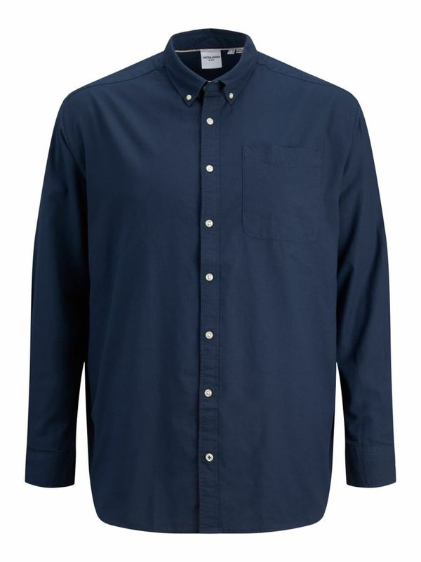 Jack & Jones Plus Jack & Jones Plus Košulja 'Oxford'  mornarsko plava