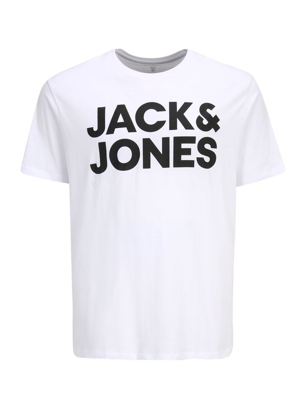 Jack & Jones Plus Jack & Jones Plus Majica  crna / bijela
