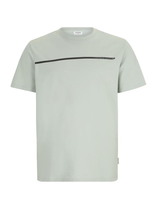 Jack & Jones Plus Jack & Jones Plus Majica 'JCOFUSION'  pastelno zelena / tamno zelena