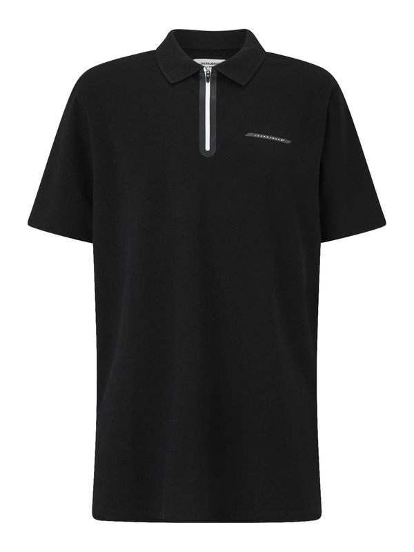 Jack & Jones Plus Jack & Jones Plus Majica 'JCOFUSION'  siva / crna