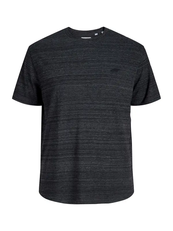 Jack & Jones Plus Jack & Jones Plus Majica 'JCOPUFFER'  crna melange