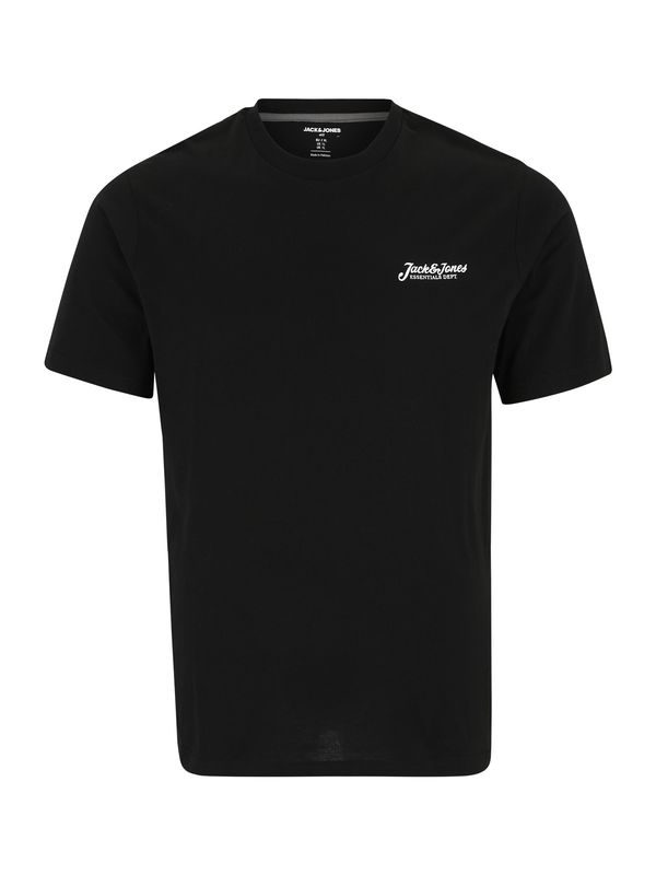 Jack & Jones Plus Jack & Jones Plus Majica 'JJBEAU'  crna / bijela