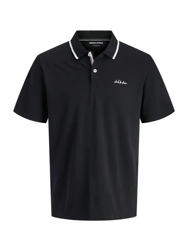 Jack & Jones Plus Jack & Jones Plus Majica 'JJBlaze'  crna / bijela