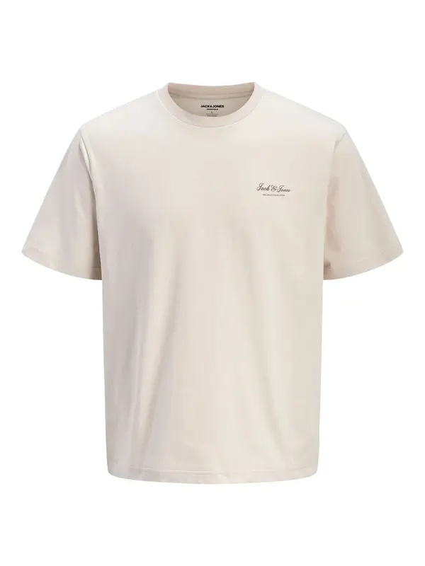 Jack & Jones Plus Jack & Jones Plus Majica 'JJEArchive'  sivkasto bež
