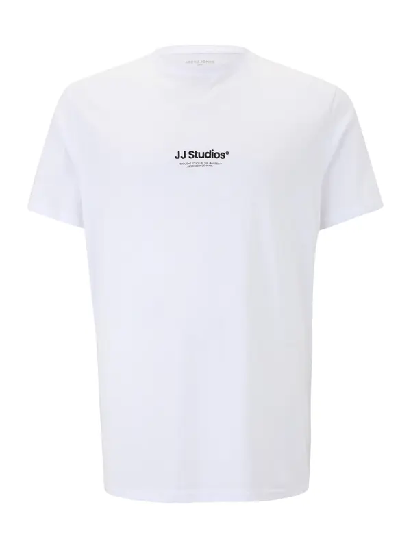 Jack & Jones Plus Jack & Jones Plus Majica 'JJESOHO'  crna / bijela