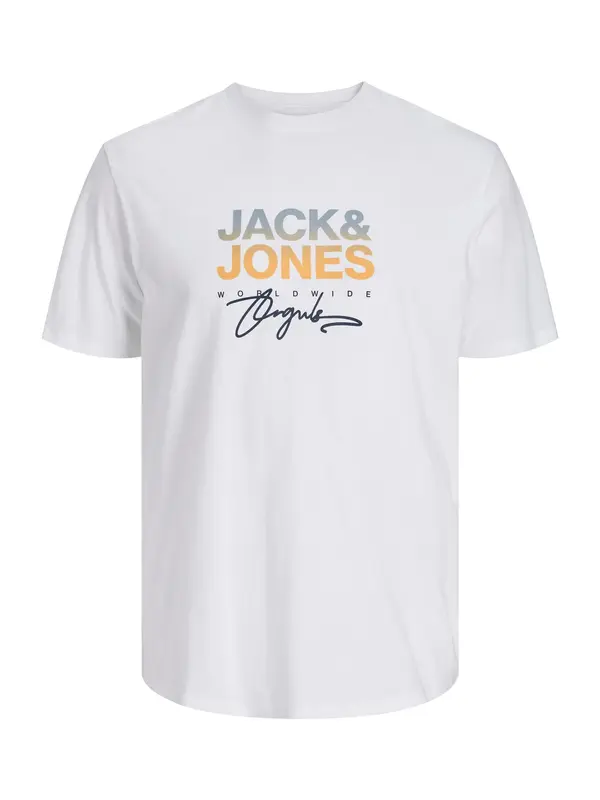 Jack & Jones Plus Jack & Jones Plus Majica 'JORCanggu'  svijetloplava / žuta / crna / bijela