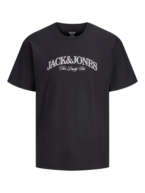 Jack & Jones Plus Jack & Jones Plus Majica 'JORCassis'  crna / bijela