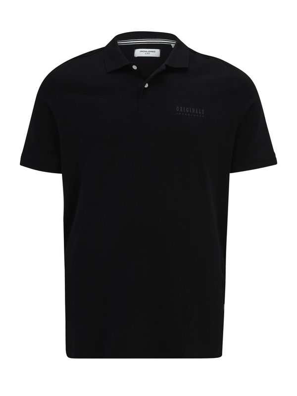 Jack & Jones Plus Jack & Jones Plus Majica 'JORFREDERIKSBERG'  tamo siva / crna