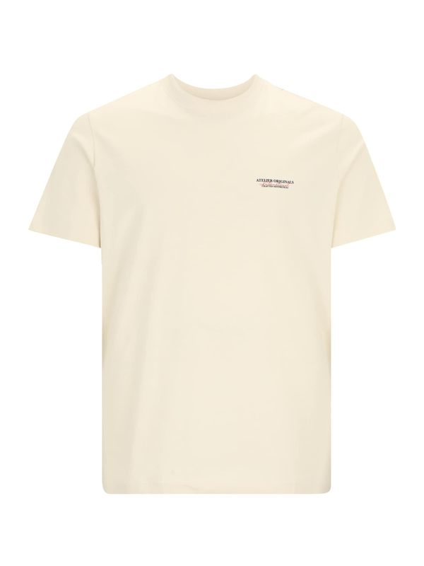 Jack & Jones Plus Jack & Jones Plus Majica 'JORISLINGTON'  mornarsko plava / crvena / vuneno bijela