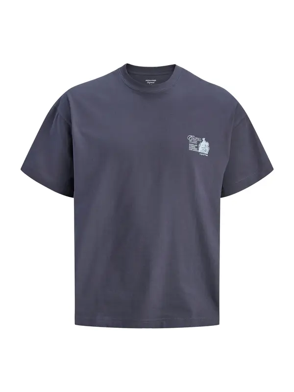 Jack & Jones Plus Jack & Jones Plus Majica 'JORMAINE'  pastelno plava / tamo siva
