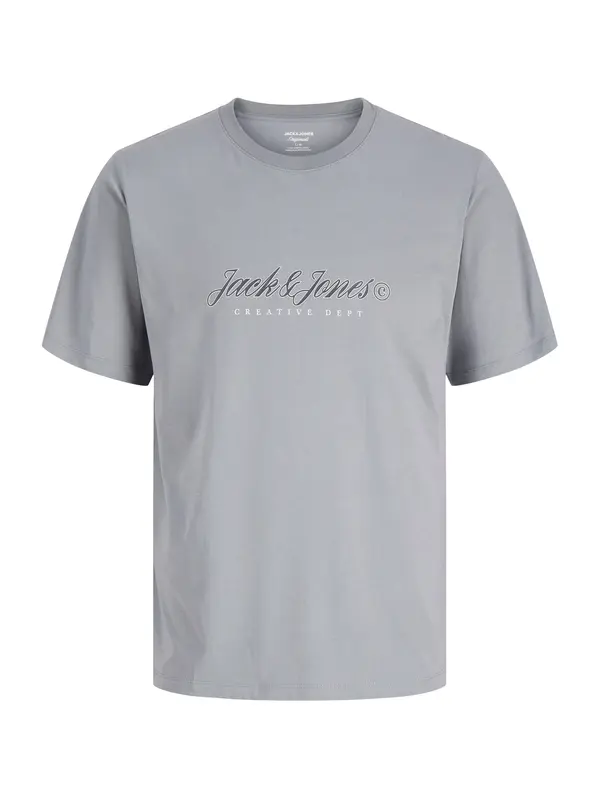 Jack & Jones Plus Jack & Jones Plus Majica 'JORMontauk'  golublje plava / siva