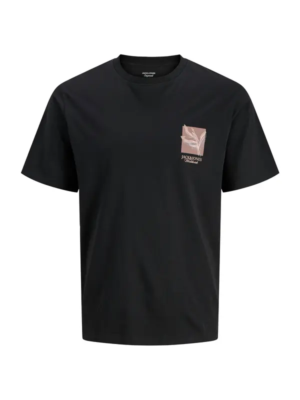 Jack & Jones Plus Jack & Jones Plus Majica 'JORMONTAUK'  smeđa / crna