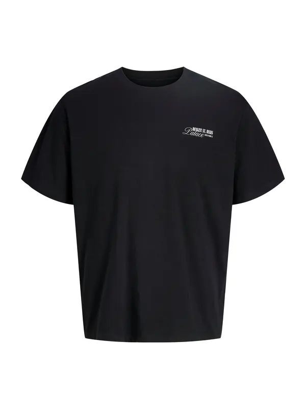 Jack & Jones Plus Jack & Jones Plus Majica 'JORPARADISE ISLAND'  plava / roza / crna / bijela