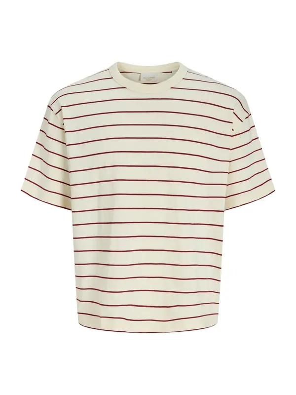 Jack & Jones Plus Jack & Jones Plus Majica 'JORSAVONA'  burgund / bijela