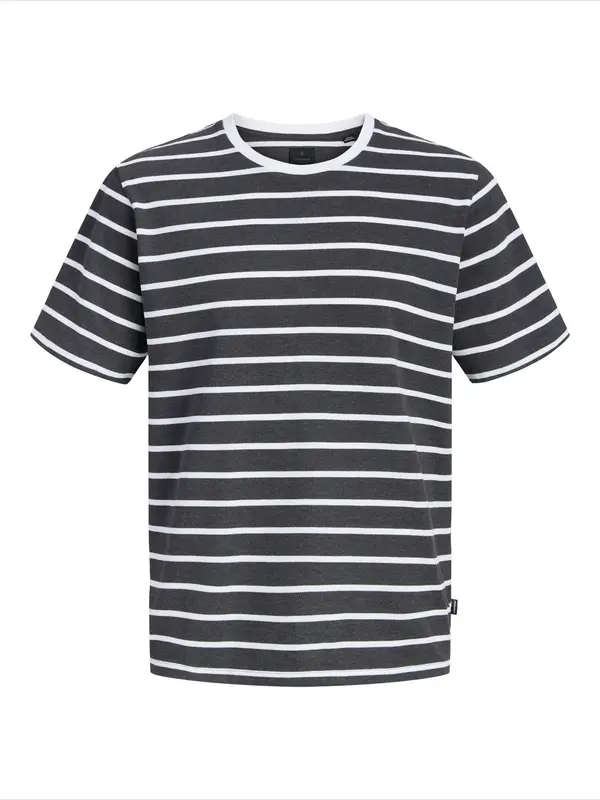 Jack & Jones Plus Jack & Jones Plus Majica 'JPRBLANOLAN'  grafit siva / bijela