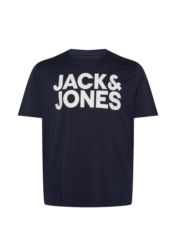 Jack & Jones Plus Jack & Jones Plus Majica  mornarsko plava / bijela