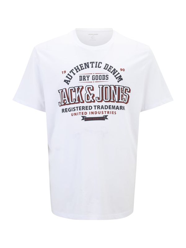 Jack & Jones Plus Jack & Jones Plus Majica  morsko plava / tamno crvena / bijela