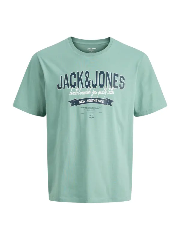 Jack & Jones Plus Jack & Jones Plus Majica  noćno plava / menta / bijela