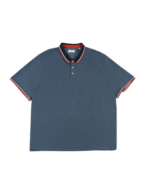 Jack & Jones Plus Jack & Jones Plus Majica 'Paulos'  plava melange / crvena