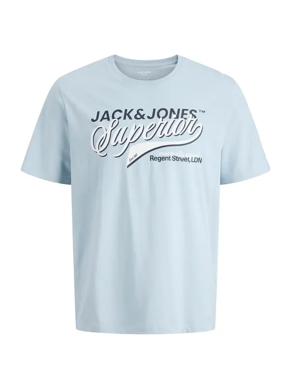 Jack & Jones Plus Jack & Jones Plus Majica  svijetloplava / tamno plava / bijela