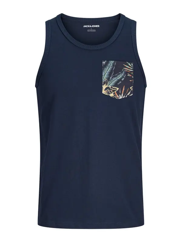 Jack & Jones Plus Jack & Jones Plus Potkošulja 'JJHONOLULU'  mornarsko plava / safirno plava / žad / ciglasto crvena
