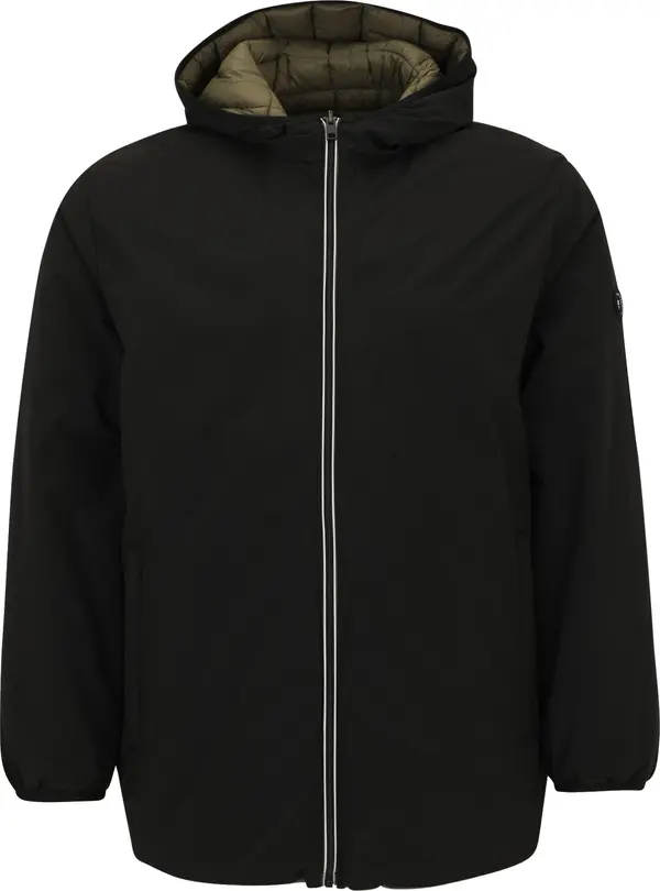 Jack & Jones Plus Jack & Jones Plus Prijelazna jakna 'JJEBROOK'  zelena / crna