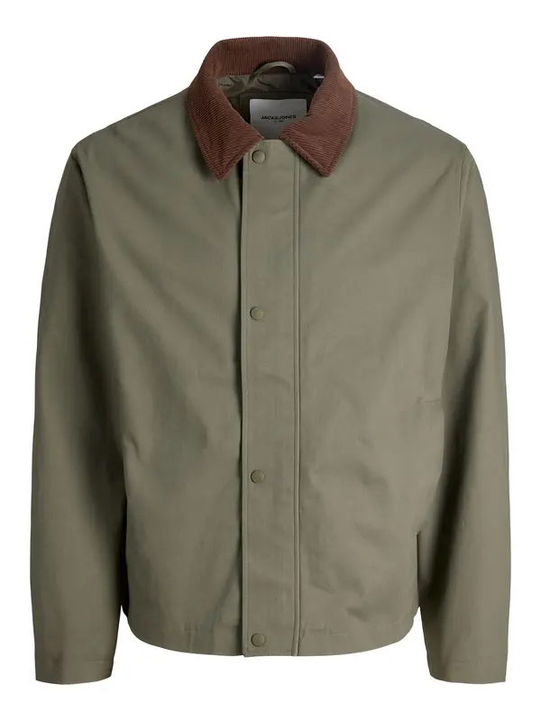Jack & Jones Plus Jack & Jones Plus Prijelazna jakna 'JJEGRAHAM'  čokolada / kaki