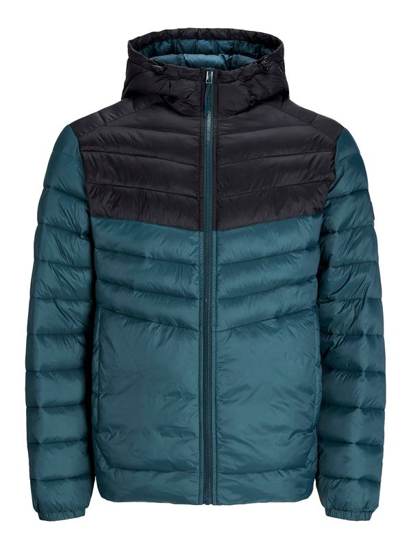 Jack & Jones Plus Jack & Jones Plus Prijelazna jakna 'JJESPRINT'  petrol / crna