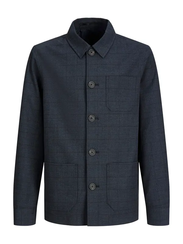 Jack & Jones Plus Jack & Jones Plus Prijelazna jakna 'JPRHARRY PEDRO'  mornarsko plava / noćno plava